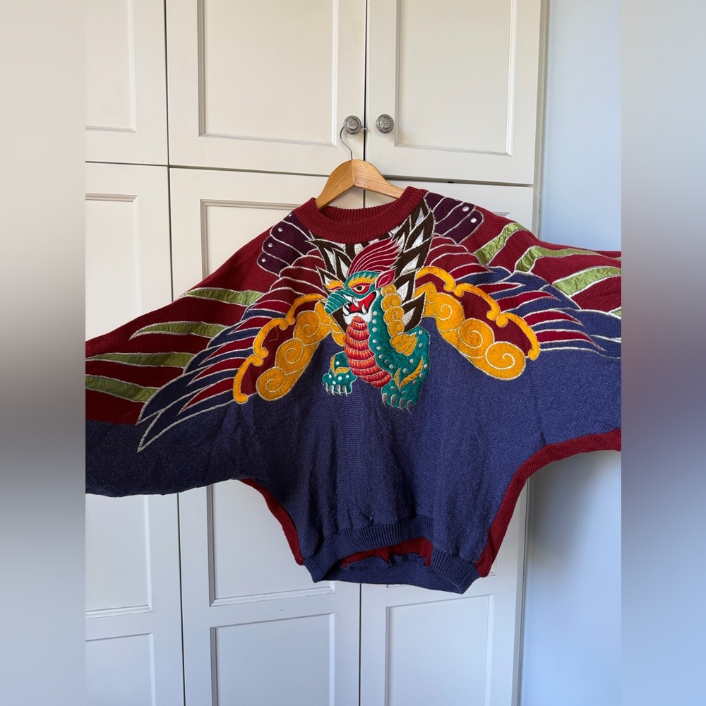 Yamamoto Kansai vintage dragon sweater - Picture 2 of 8